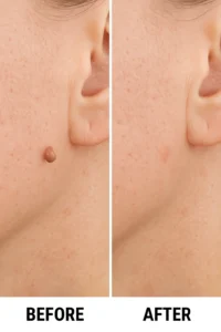 Skin tags removal Cheltenham before and after