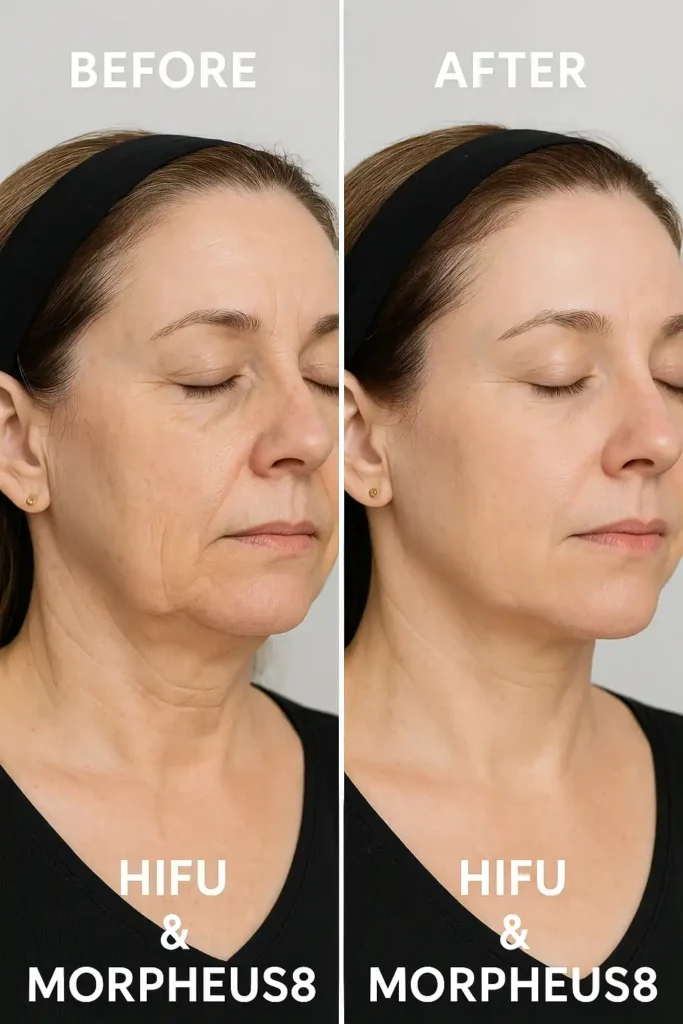 HIFU & Morpheus8 treatment results Cheltenham - book in today!
